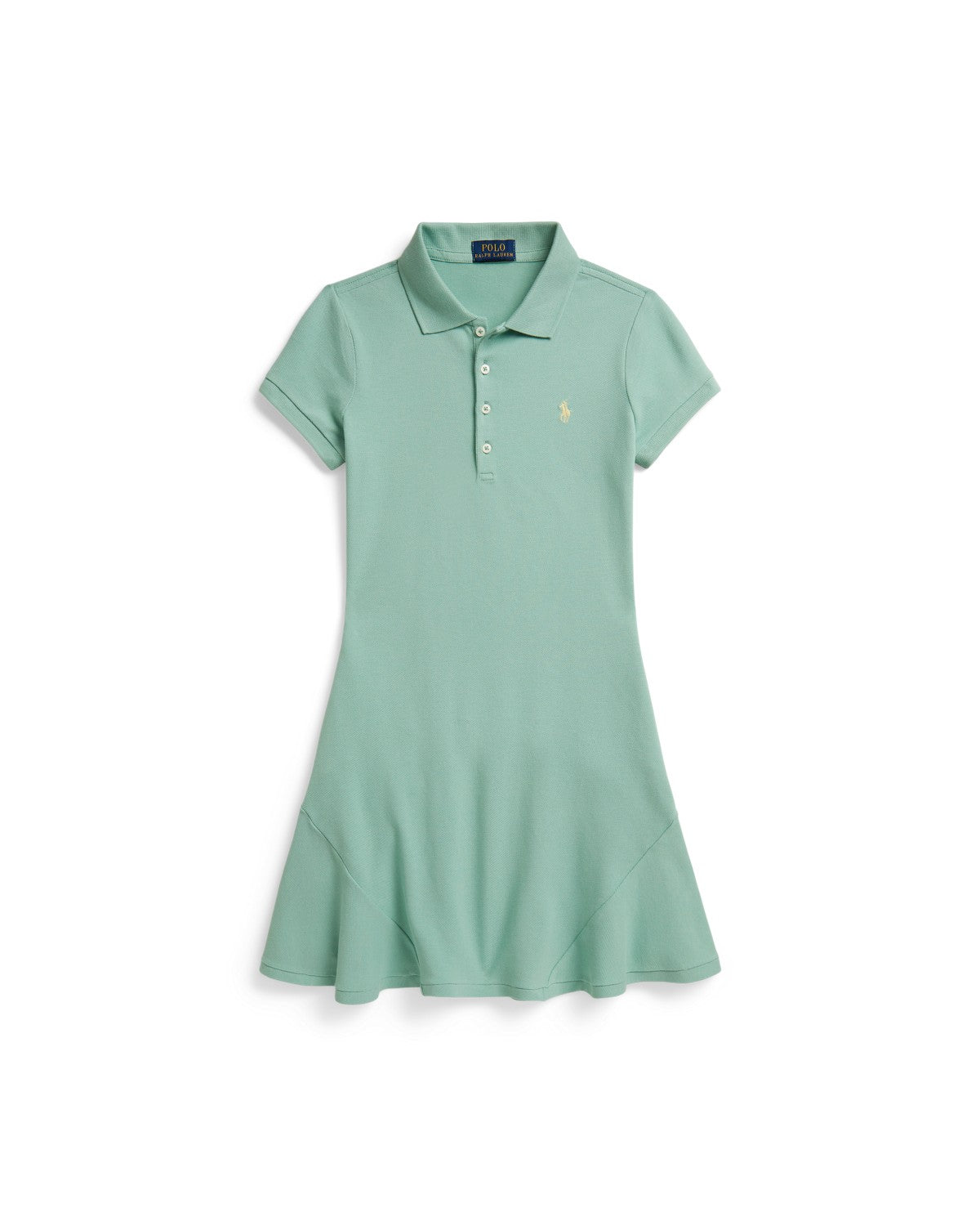 Stretch Mesh Polo Dress