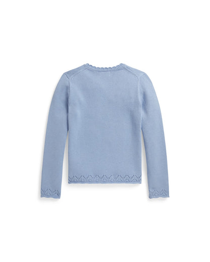 Dog Scalloped Crewneck Jumper