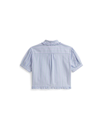 Striped Cotton Oxford Boxy Shirt