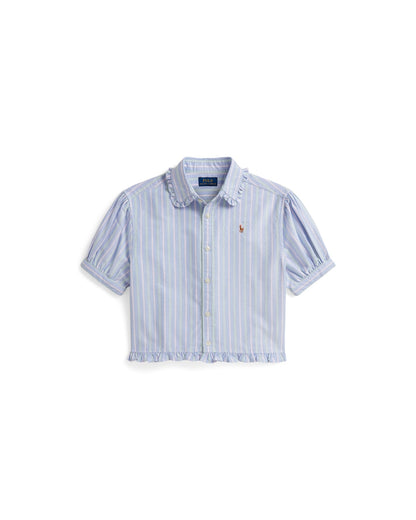 Striped Cotton Oxford Boxy Shirt