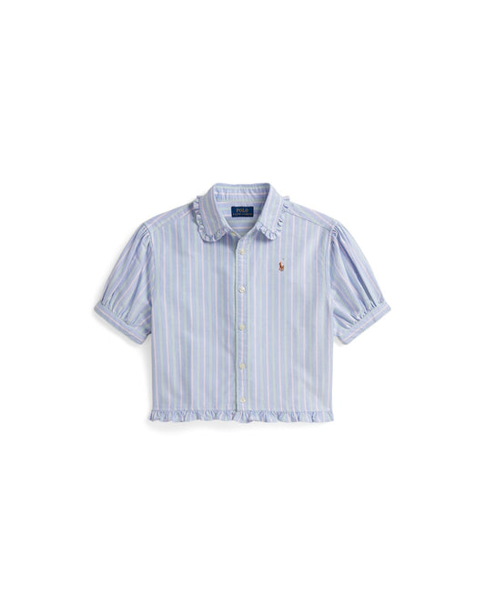 Striped Cotton Oxford Boxy Shirt