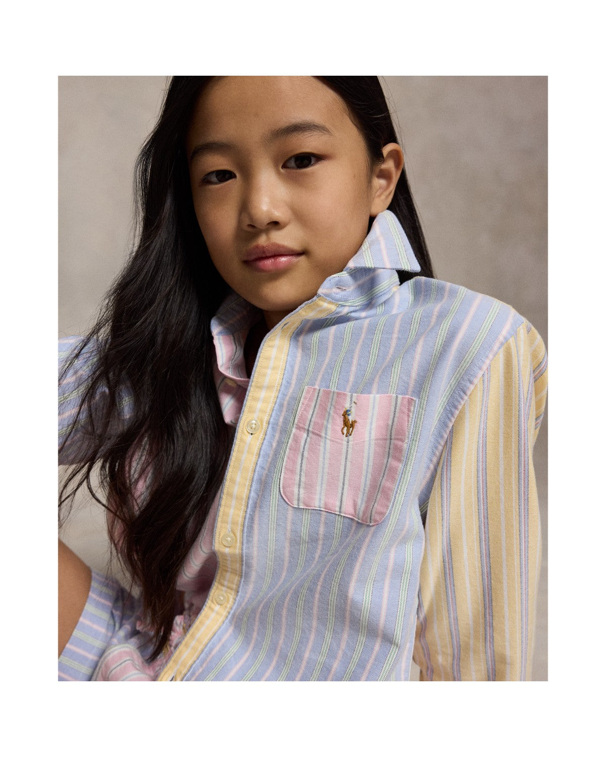 Striped Cotton Oxford Boxy Fun Shirt