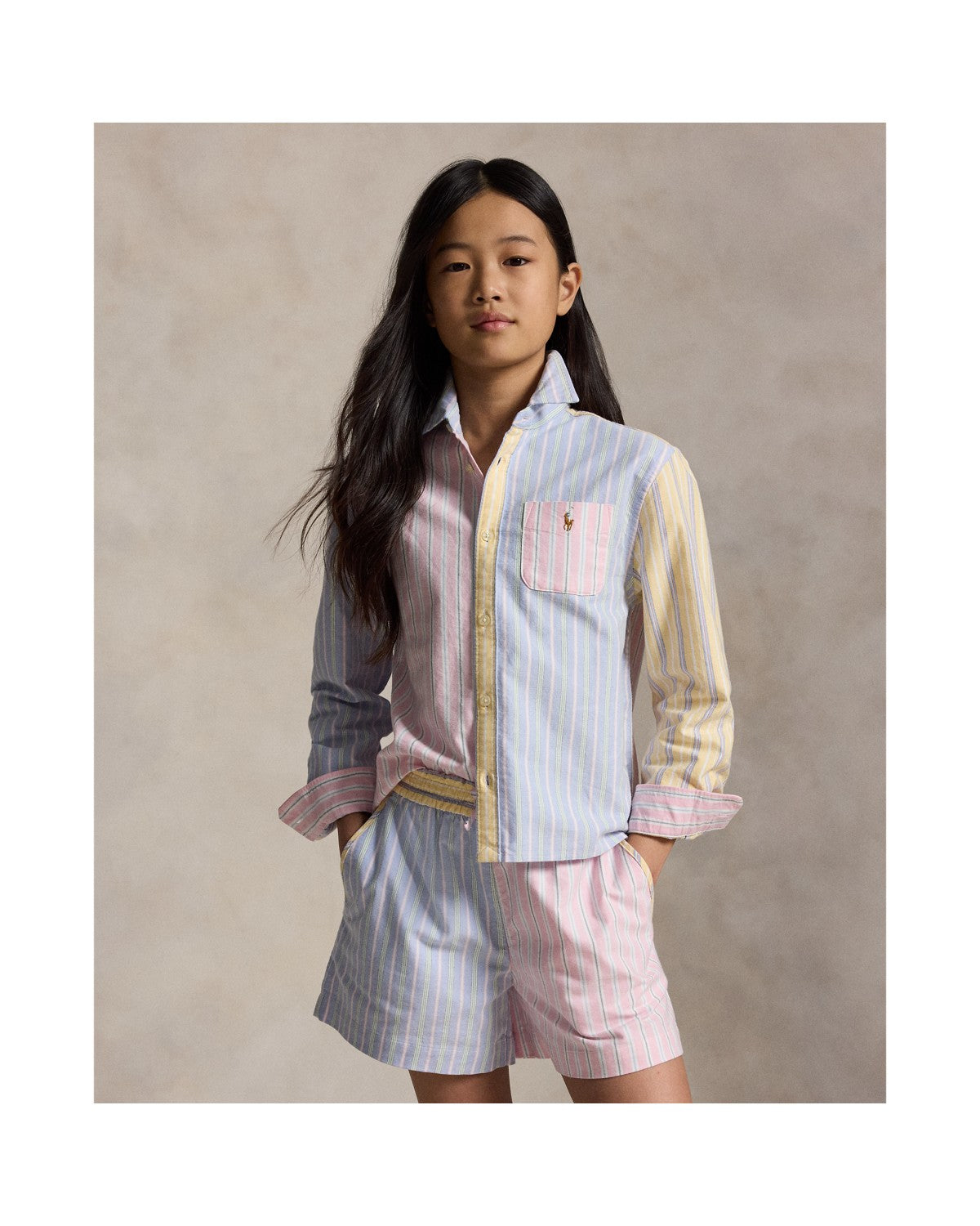 Striped Cotton Oxford Boxy Fun Shirt