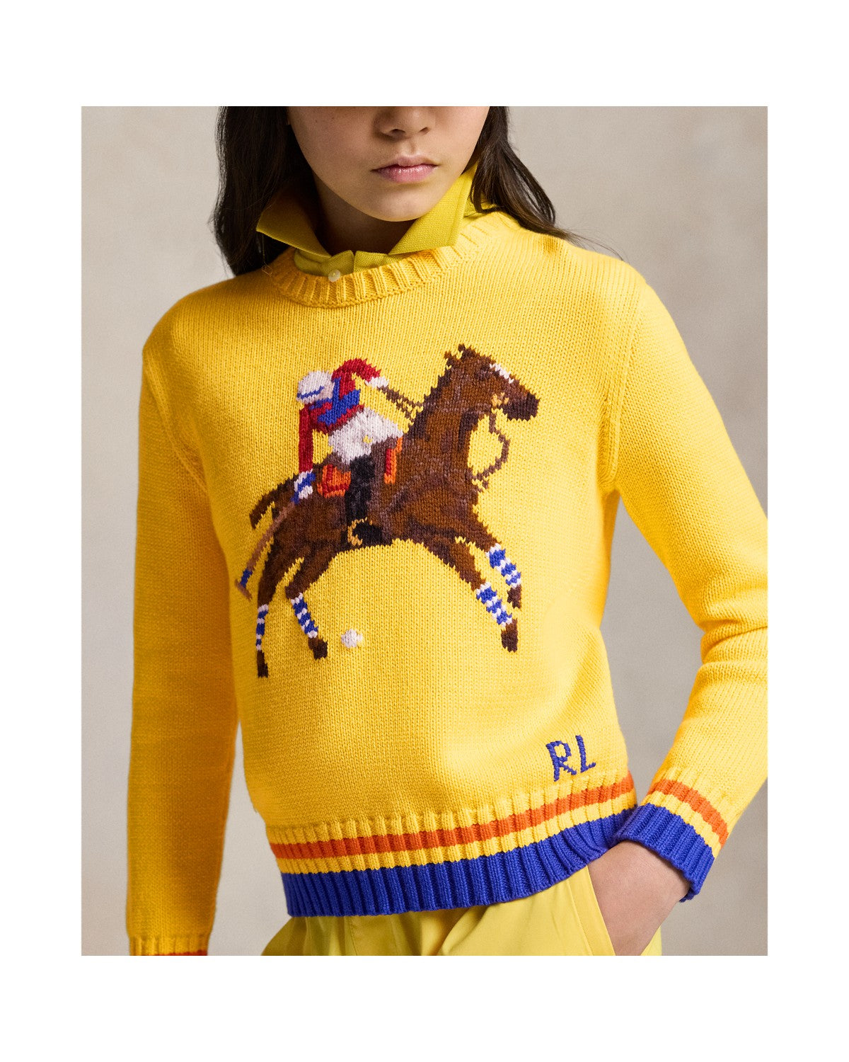 Polo Player Cotton Jumper