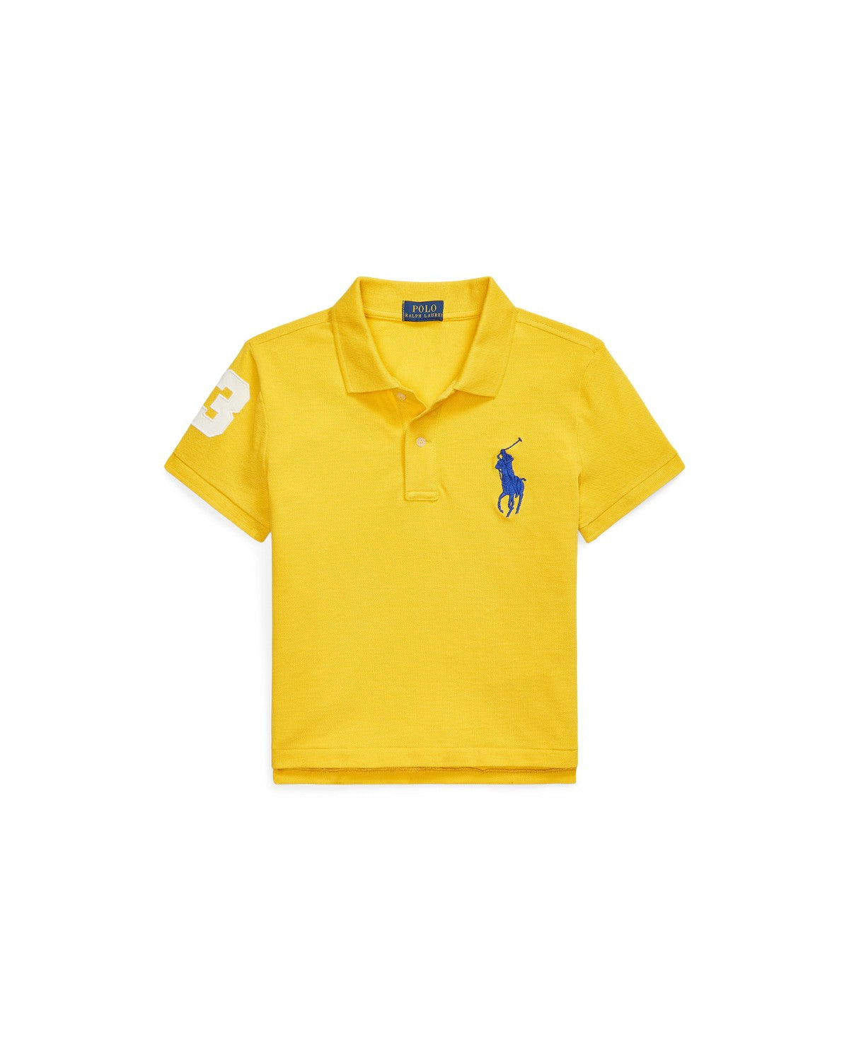Boxy Big Pony Stretch Mesh Polo Shirt