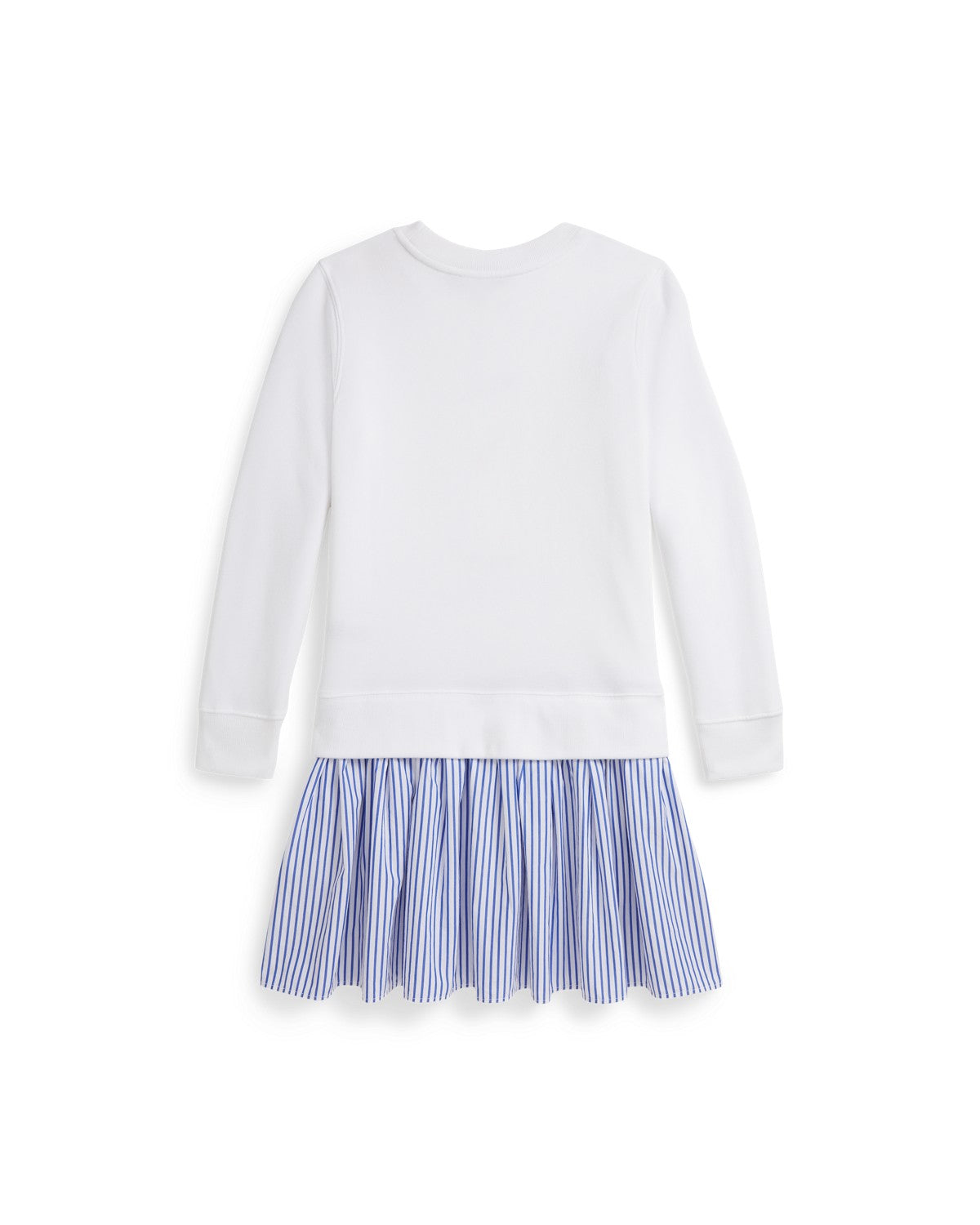 Polo Bear Striped-Skirt Fleece Dress