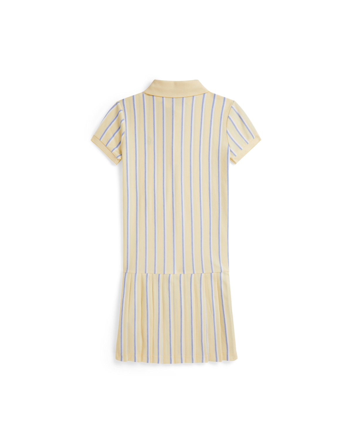 Striped Oxford Mesh Polo Dress