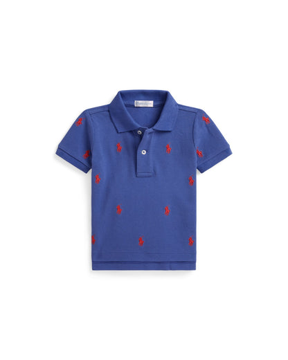 Polo Pony Cotton Mesh Polo Shirt