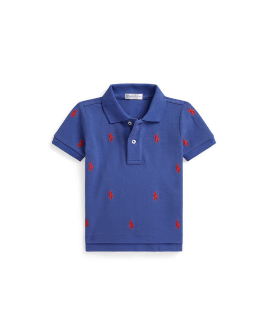 Polo Pony Cotton Mesh Polo Shirt