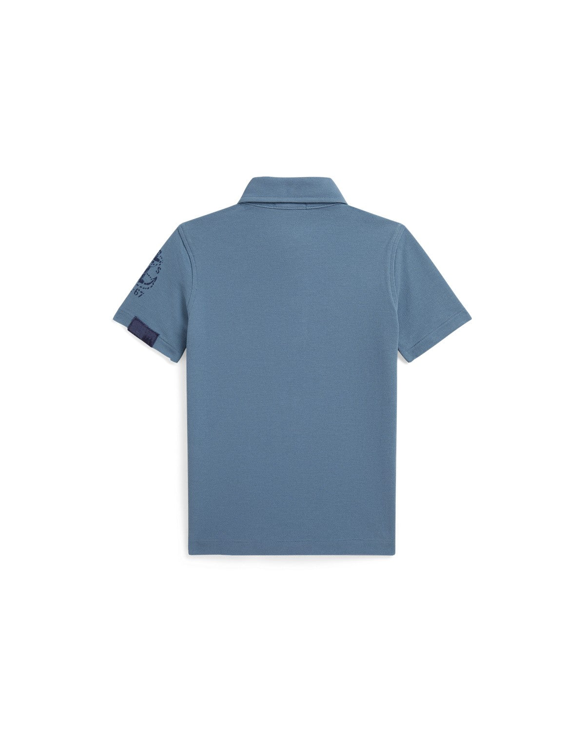 Patchwork Cotton Mesh Polo Shirt