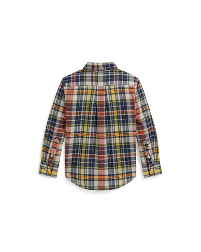 Plaid Cotton Madras Shirt