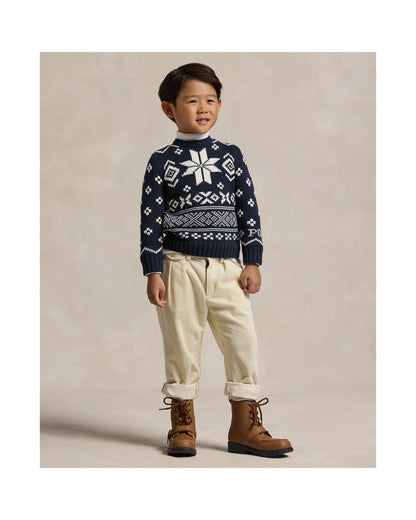 Snowflake Cotton-Blend Jumper