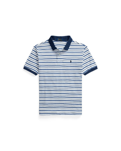 Striped Soft Cotton Polo Shirt