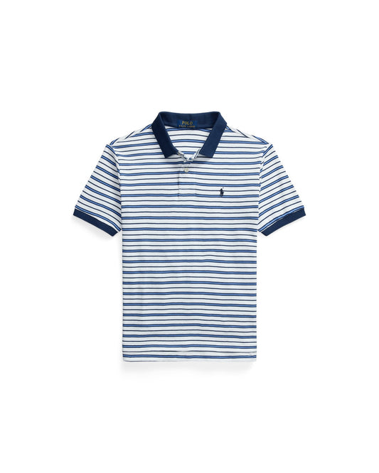 Striped Soft Cotton Polo Shirt