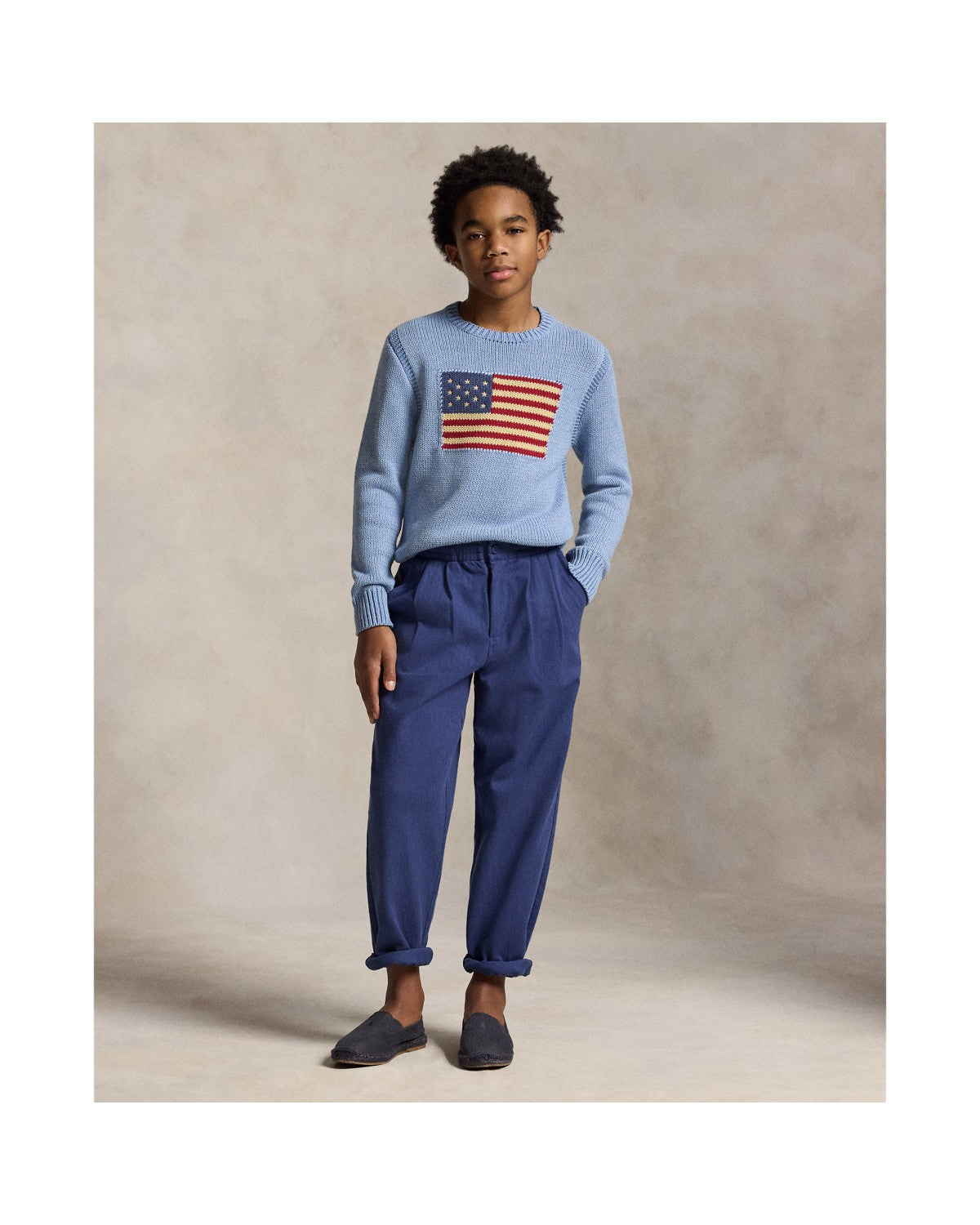 Heathered Iconic Flag Jumper