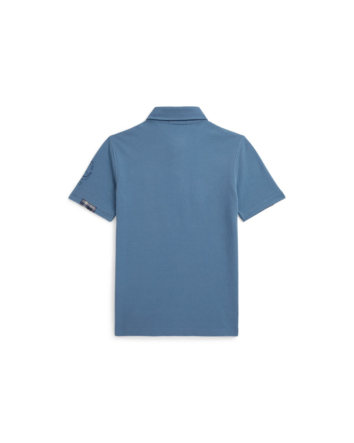 Patchwork Cotton Mesh Polo Shirt