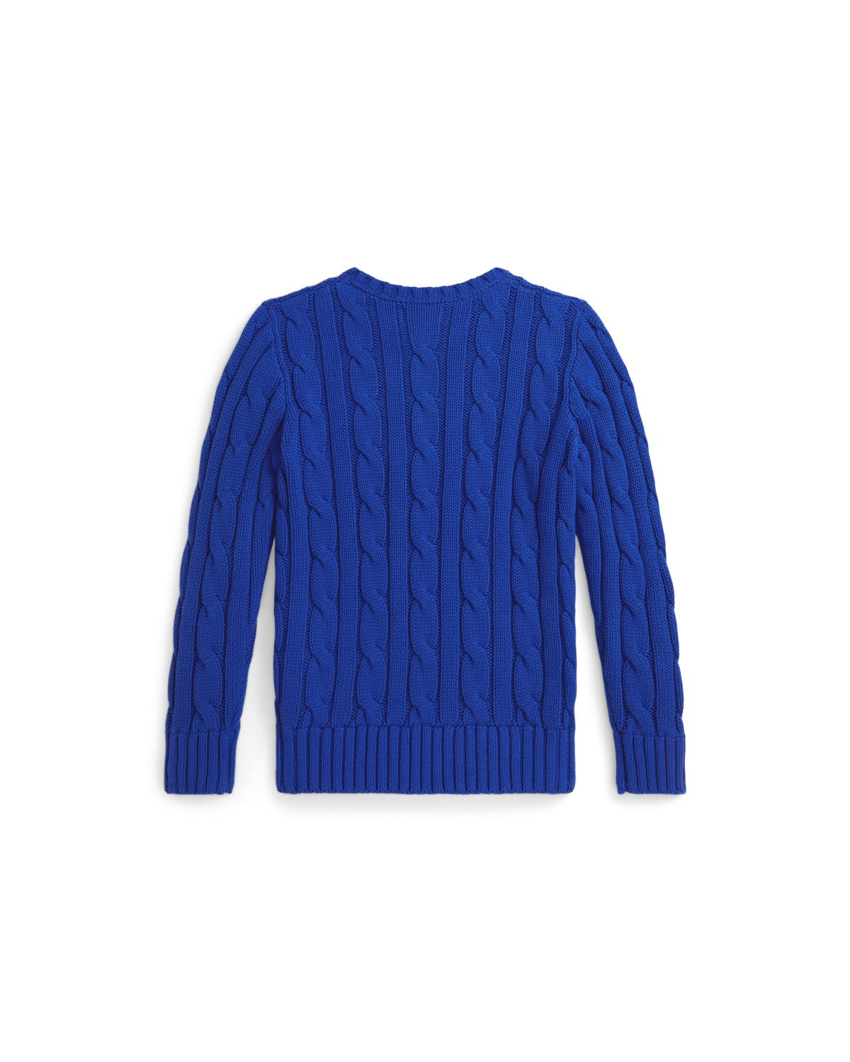 Triple-Pony Cable Cotton Jumper
