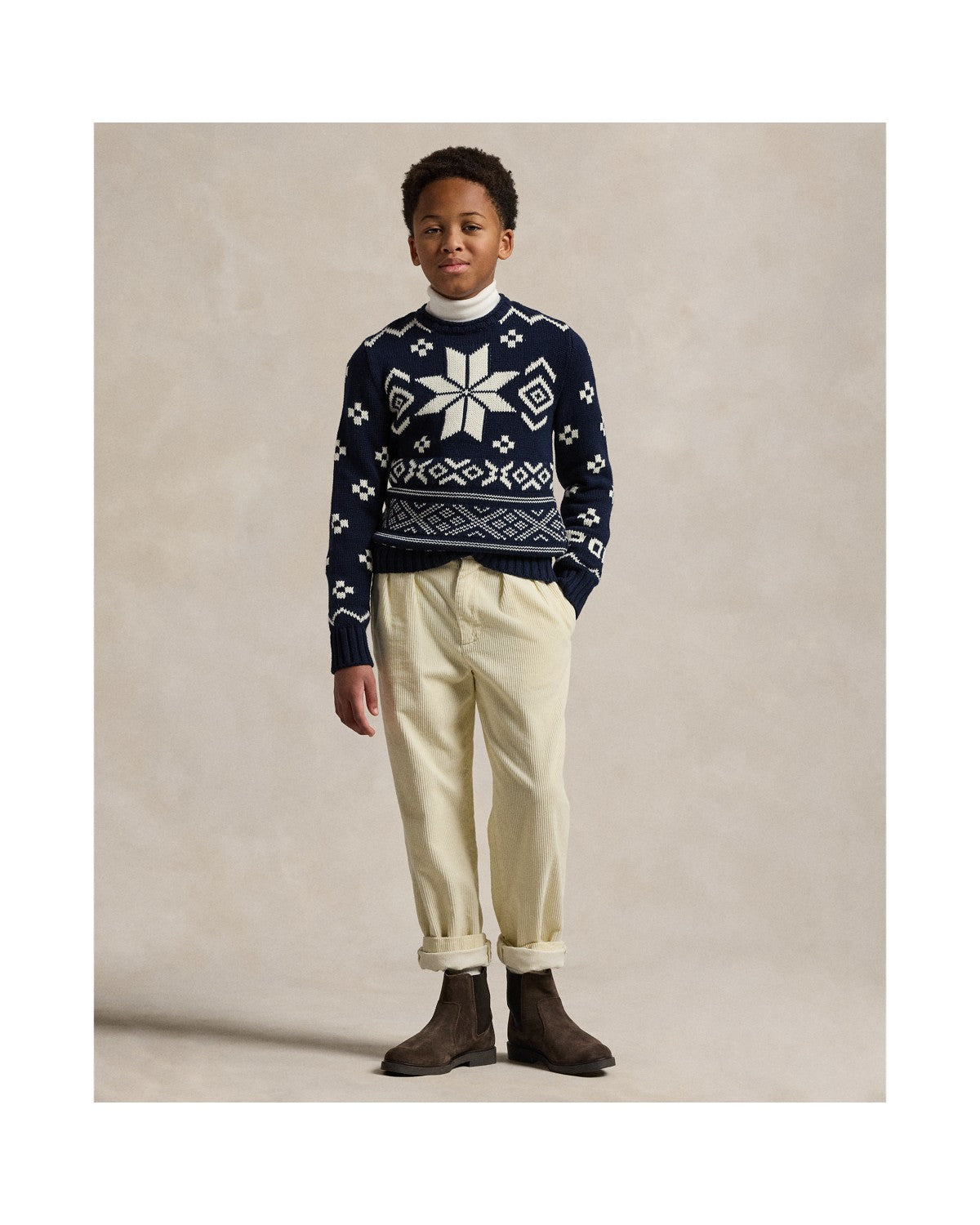 Snowflake Cotton-Blend Jumper