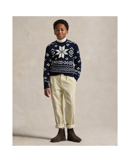 Snowflake Cotton-Blend Jumper