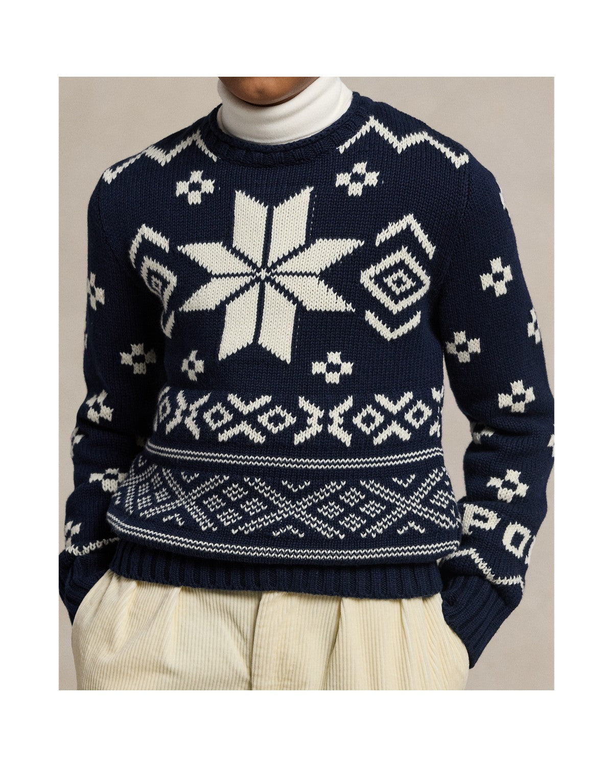 Snowflake Cotton-Blend Jumper