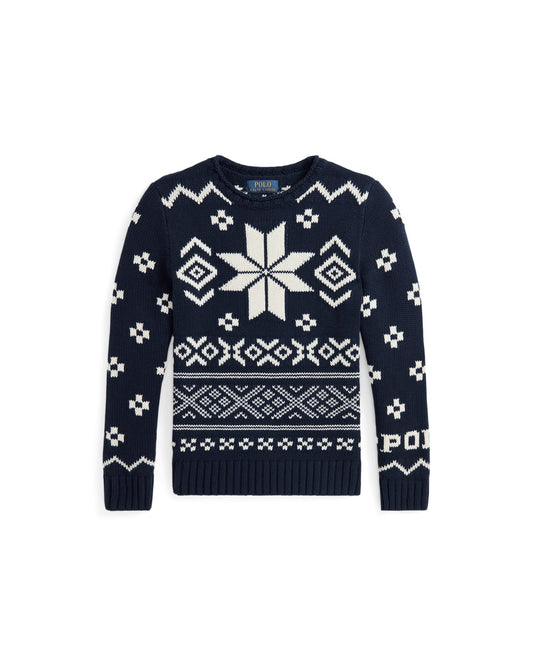 Snowflake Cotton-Blend Jumper