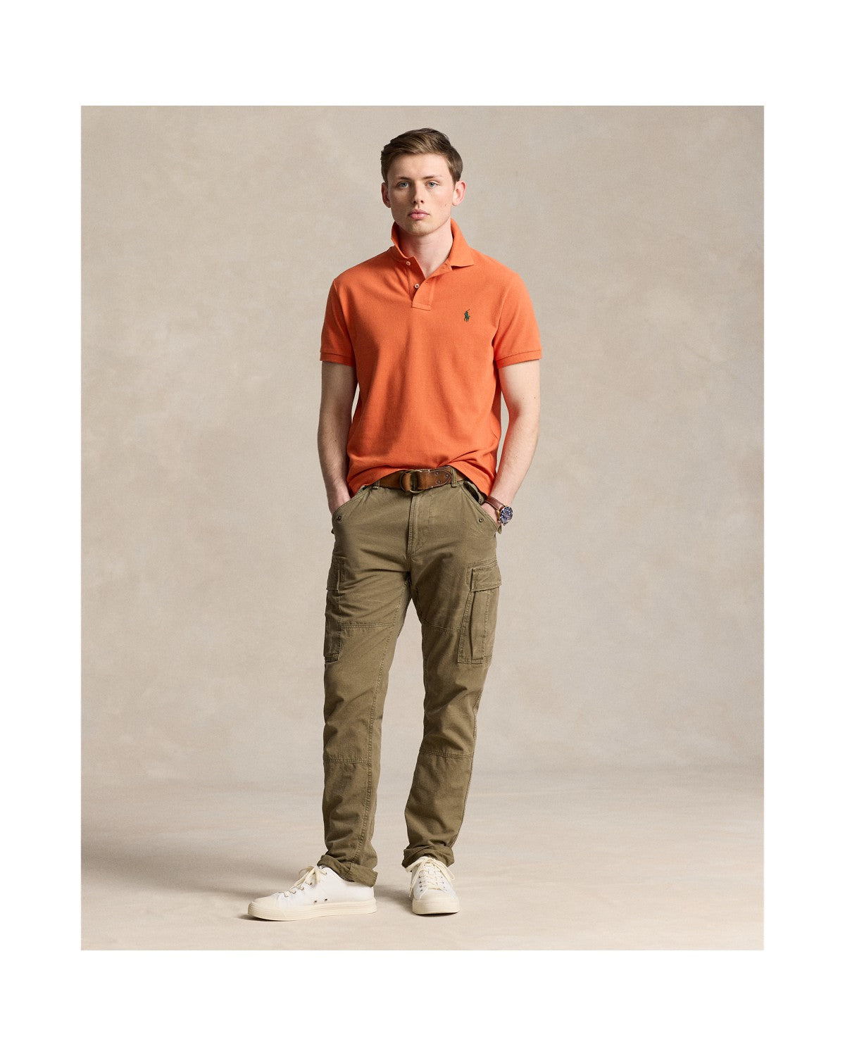 Classic Fit Mesh Polo Shirt