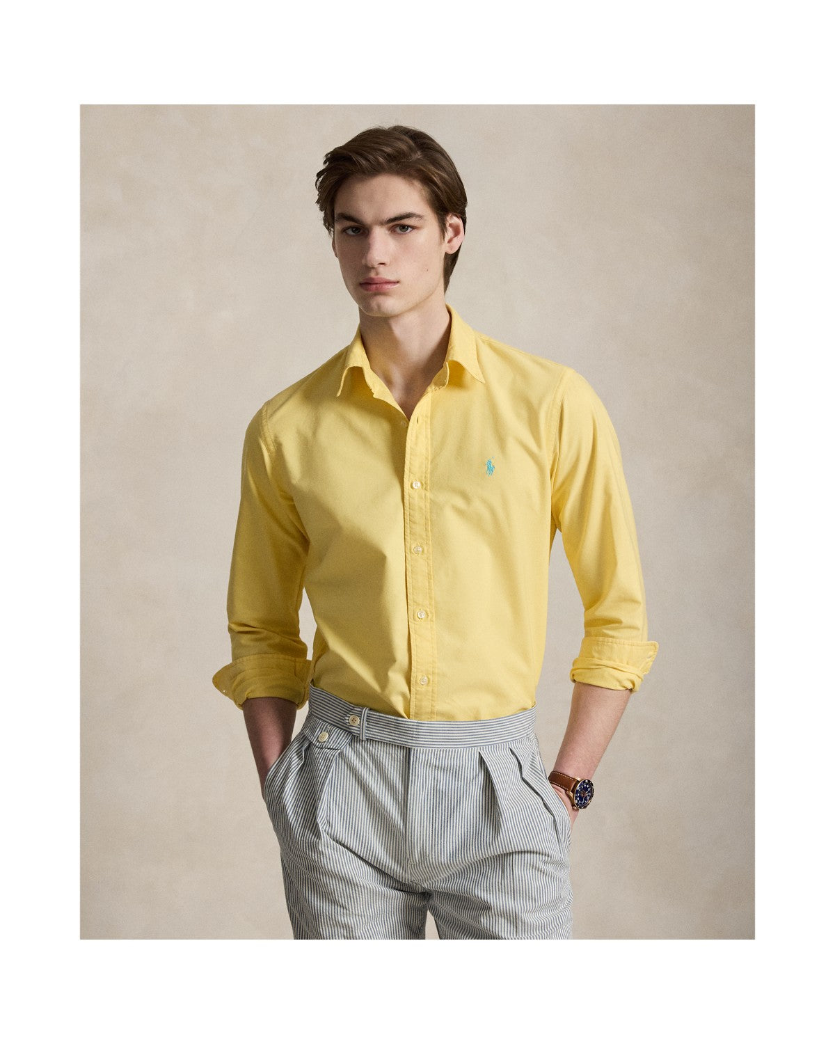 Custom Fit Garment-Dyed Oxford Shirt
