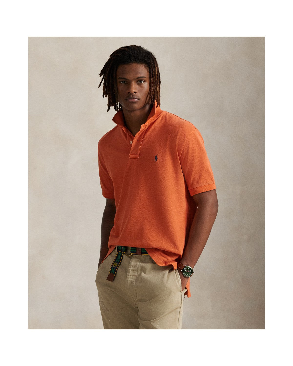 Original Fit Mesh Polo Shirt
