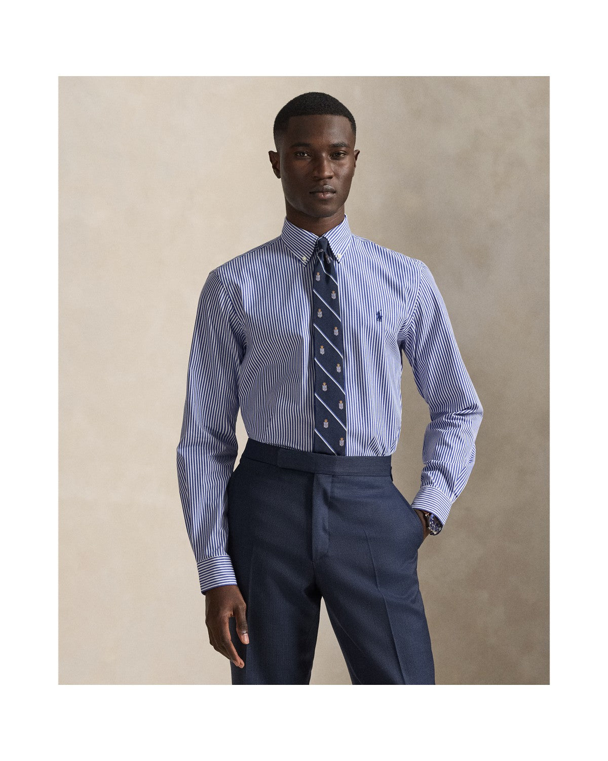 Custom Fit Stretch Poplin Shirt