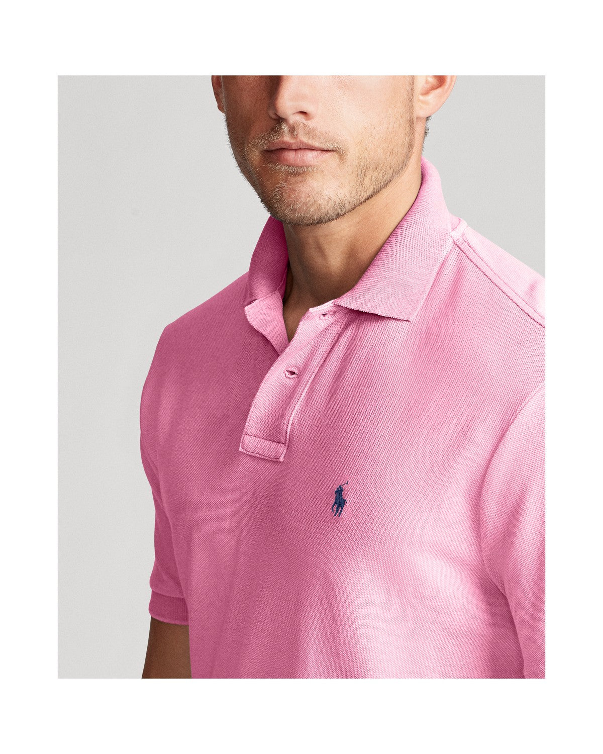Custom Slim Fit Mesh Polo Shirt