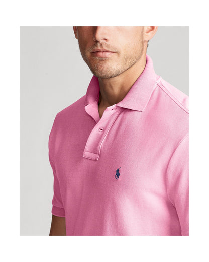 Custom Slim Fit Mesh Polo Shirt