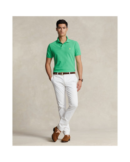 Custom Slim Fit Mesh Polo Shirt