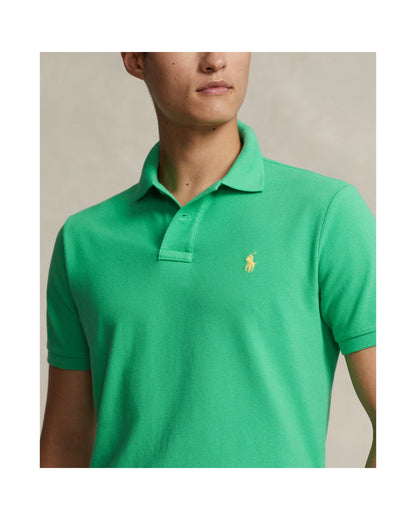 Custom Slim Fit Mesh Polo Shirt