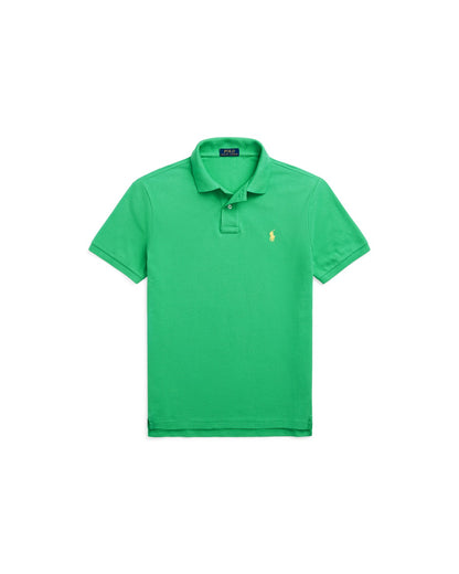 Custom Slim Fit Mesh Polo Shirt