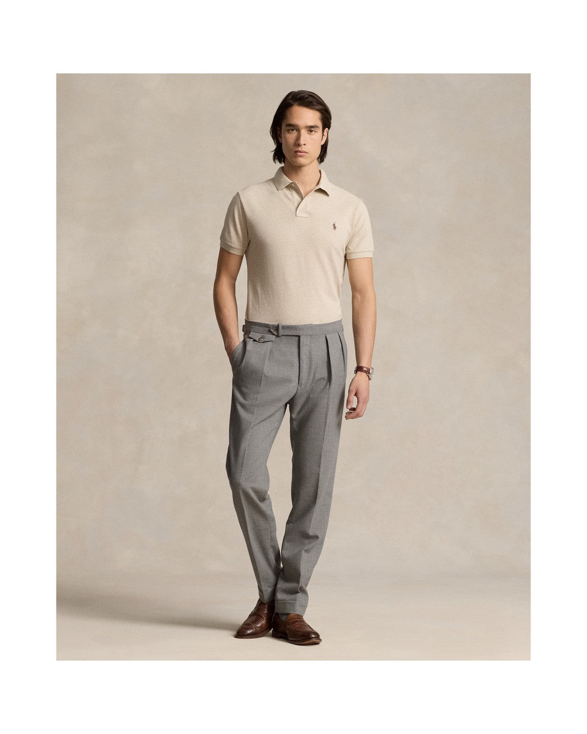 Custom Slim Fit Mesh Polo Shirt