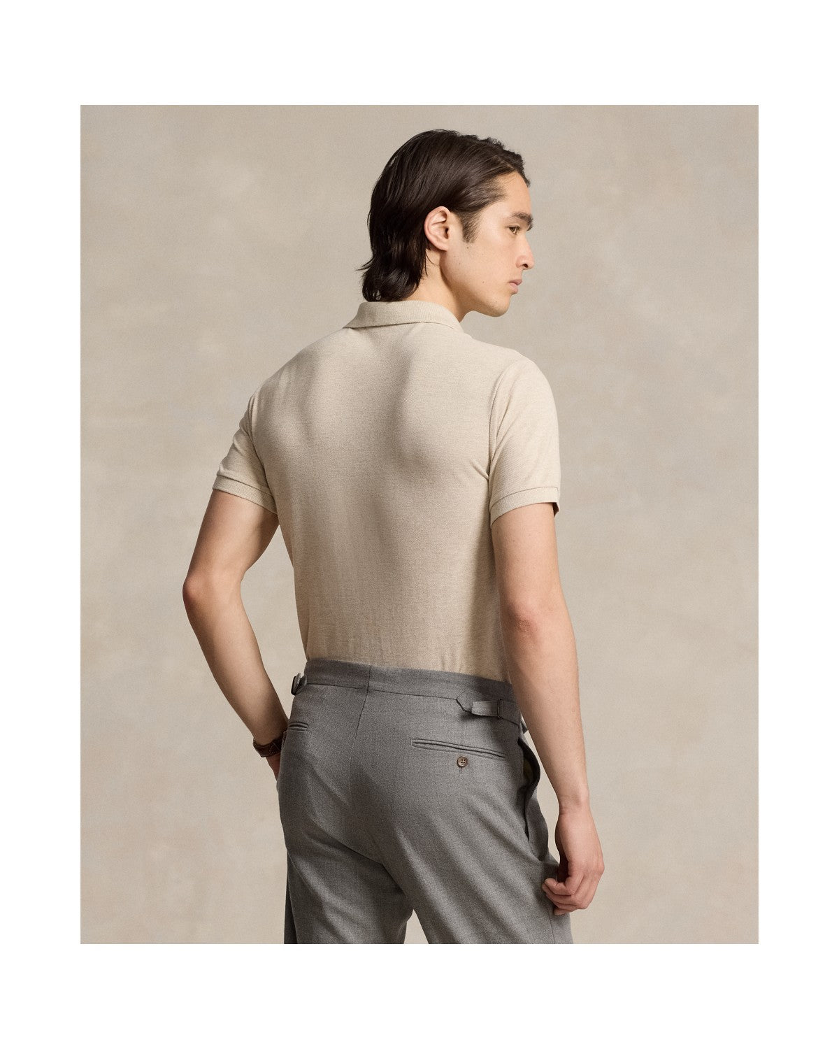 Custom Slim Fit Mesh Polo Shirt