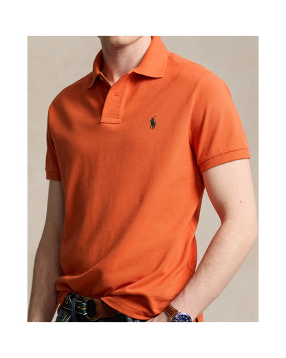 Custom Slim Fit Mesh Polo Shirt