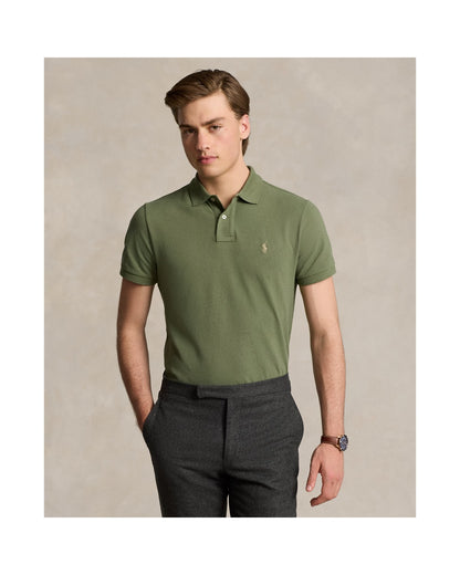 Custom Slim Fit Mesh Polo Shirt