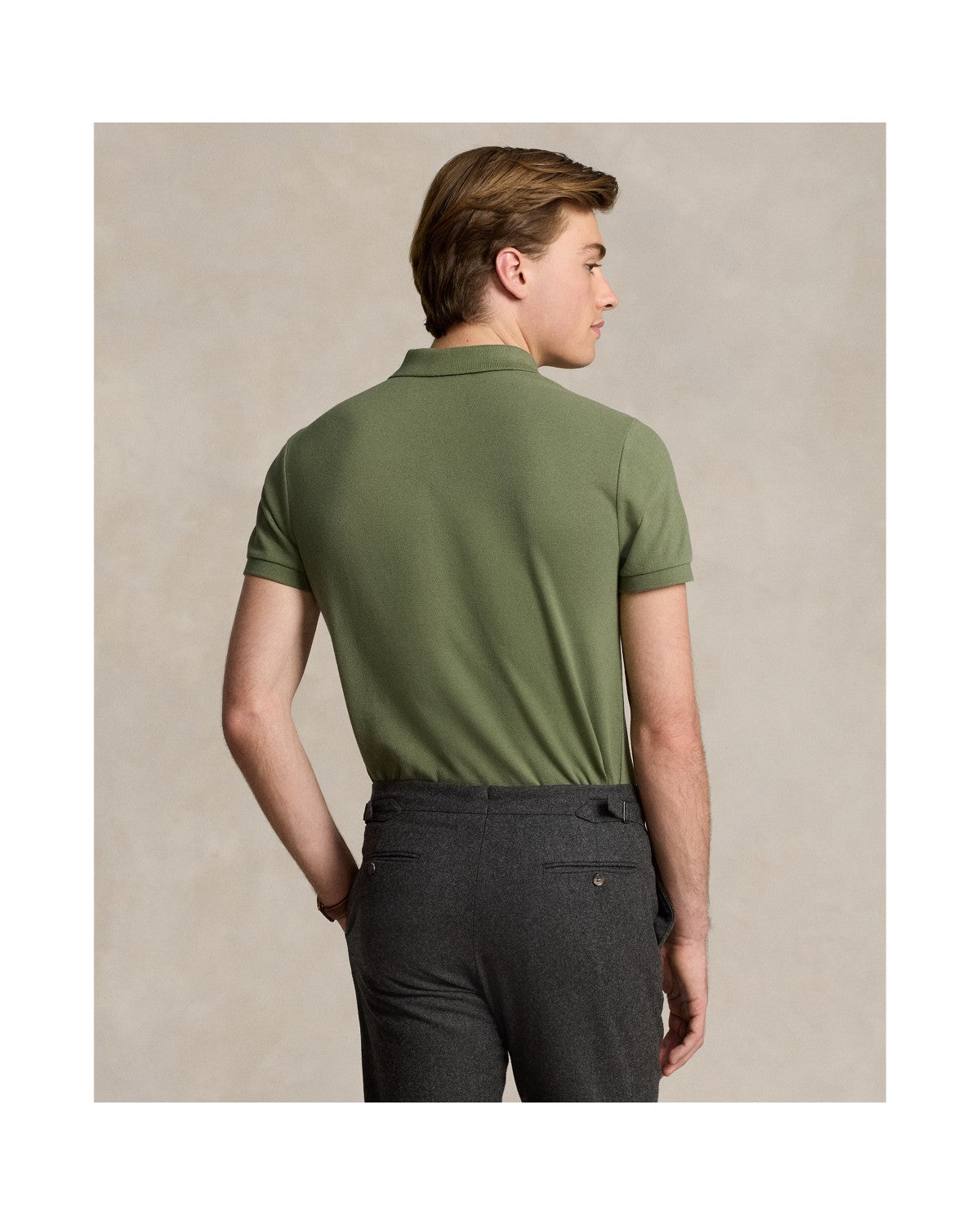 Custom Slim Fit Mesh Polo Shirt