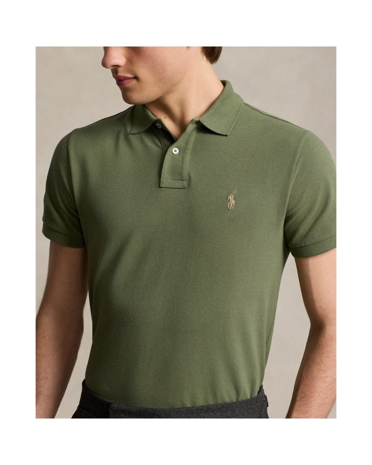 Custom Slim Fit Mesh Polo Shirt