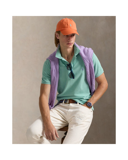 Custom Slim Fit Mesh Polo Shirt