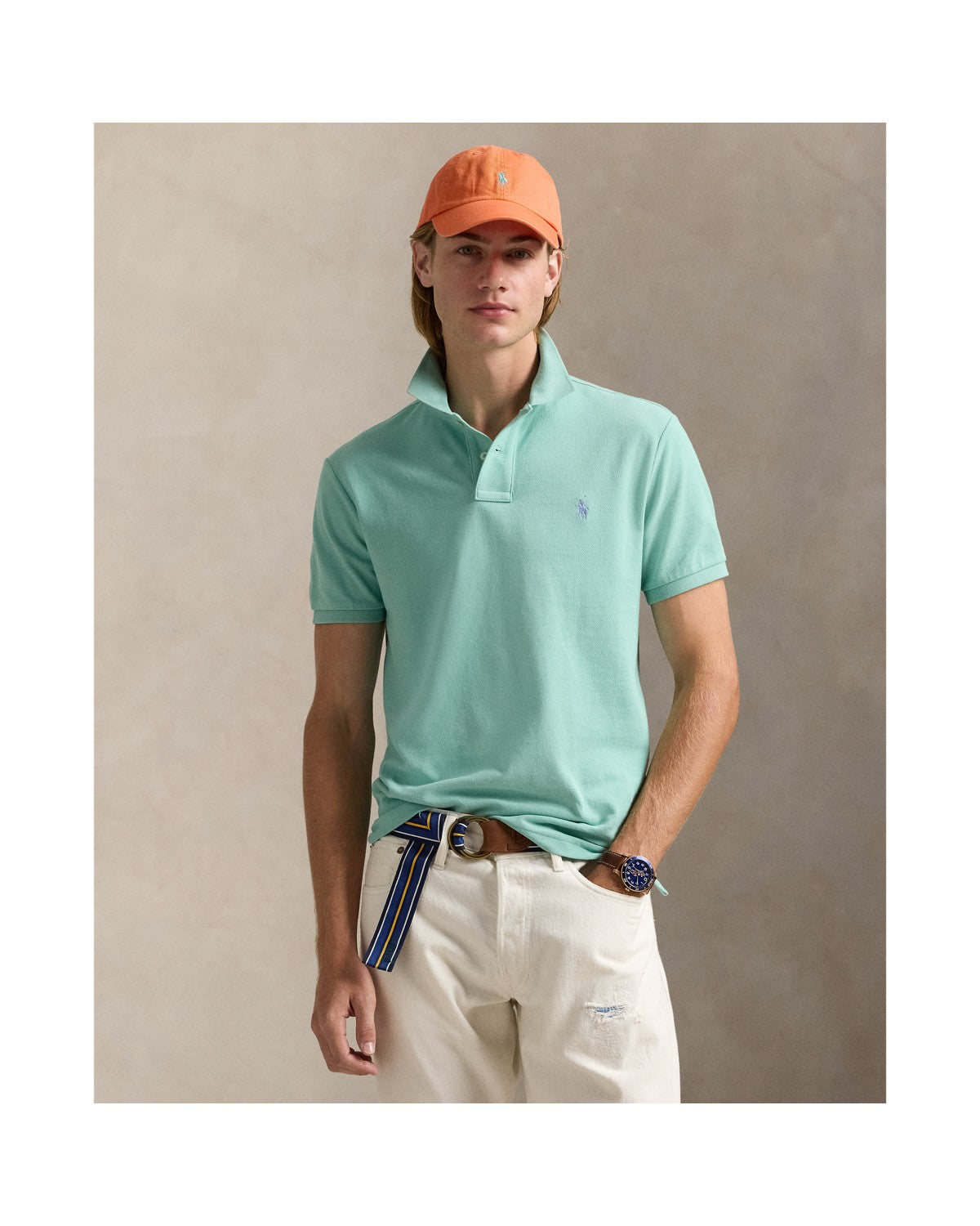 Custom Slim Fit Mesh Polo Shirt