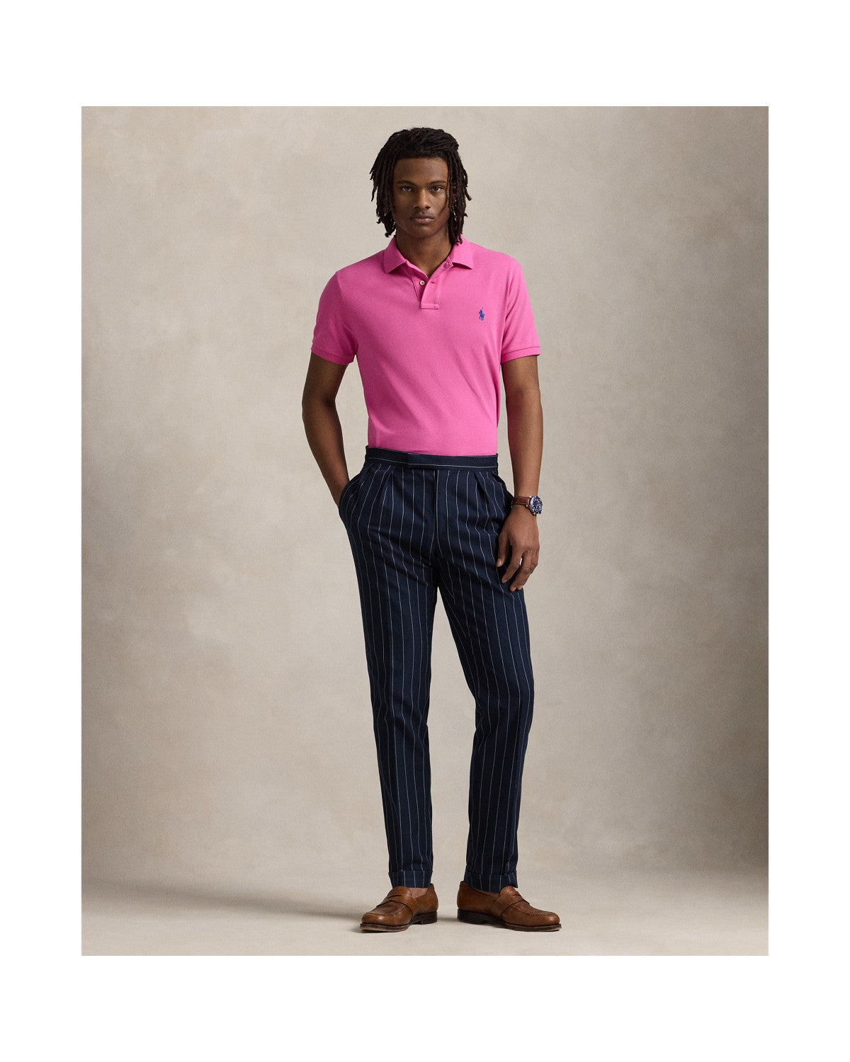 Custom Slim Fit Mesh Polo Shirt