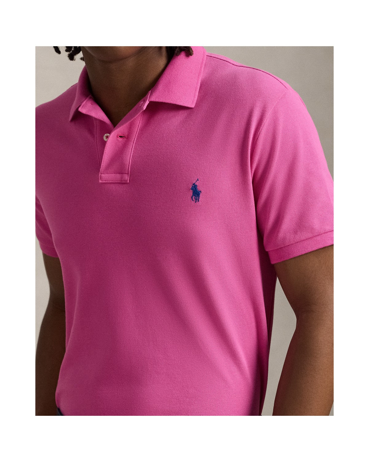 Custom Slim Fit Mesh Polo Shirt