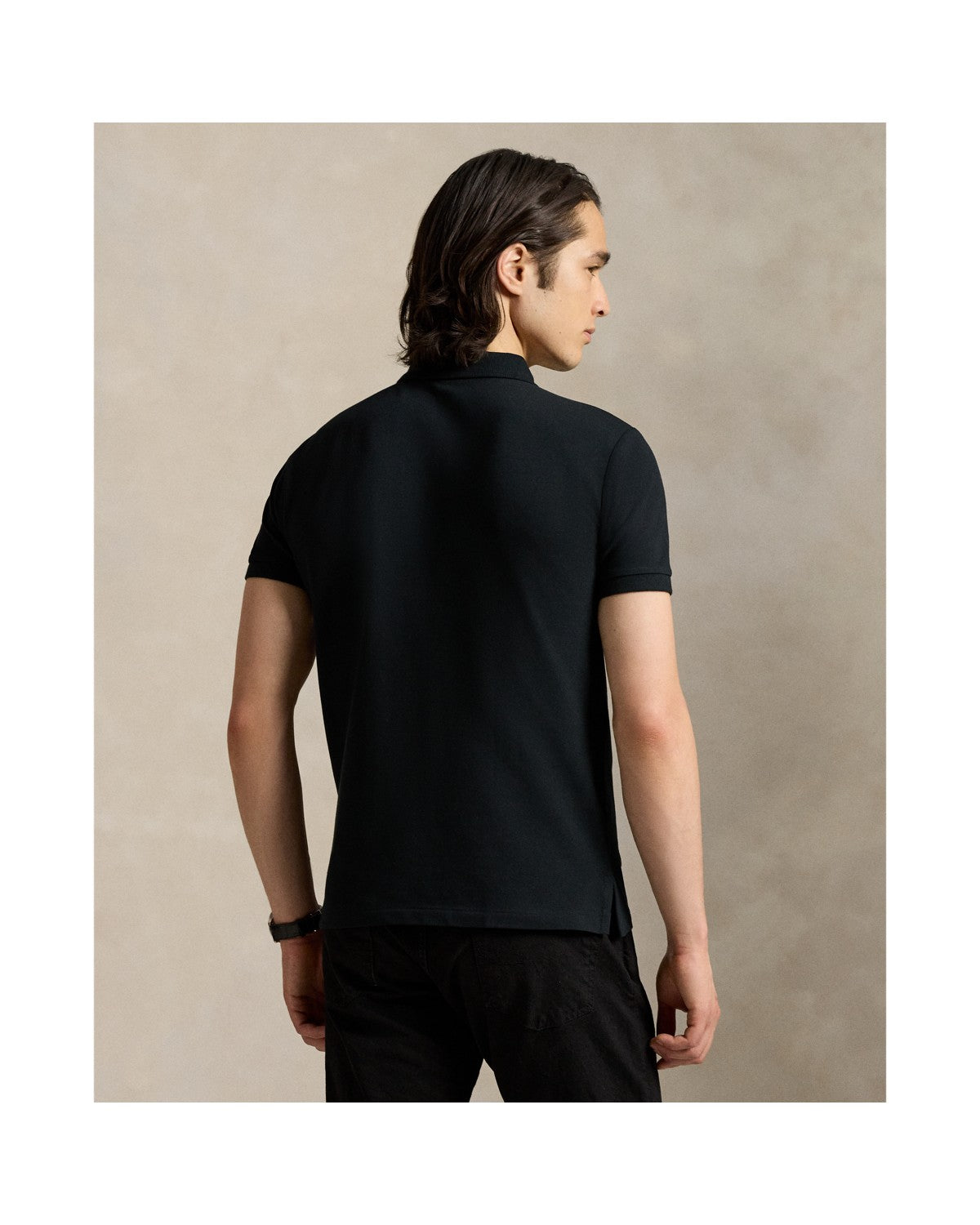 Custom Slim Fit Stretch Mesh Polo Shirt