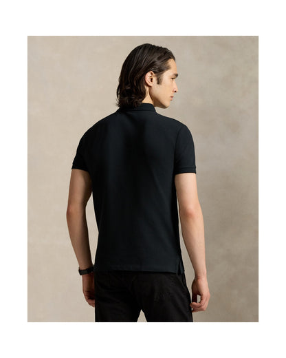 Custom Slim Fit Stretch Mesh Polo Shirt