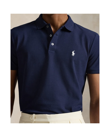 Custom Slim Fit Stretch Mesh Polo Shirt