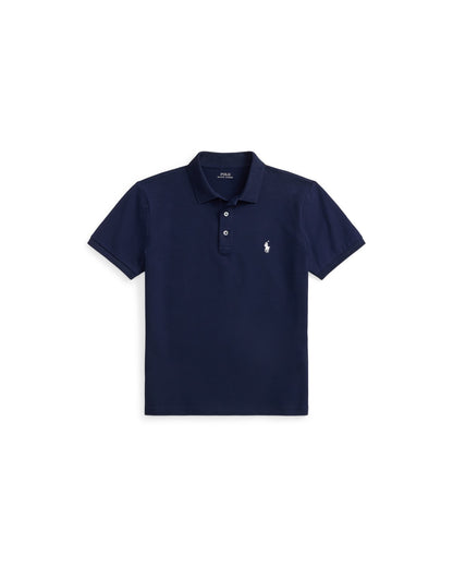 Custom Slim Fit Stretch Mesh Polo Shirt
