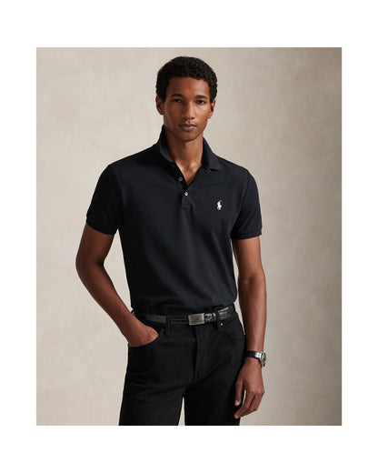 Custom Slim Fit Stretch Mesh Polo Shirt