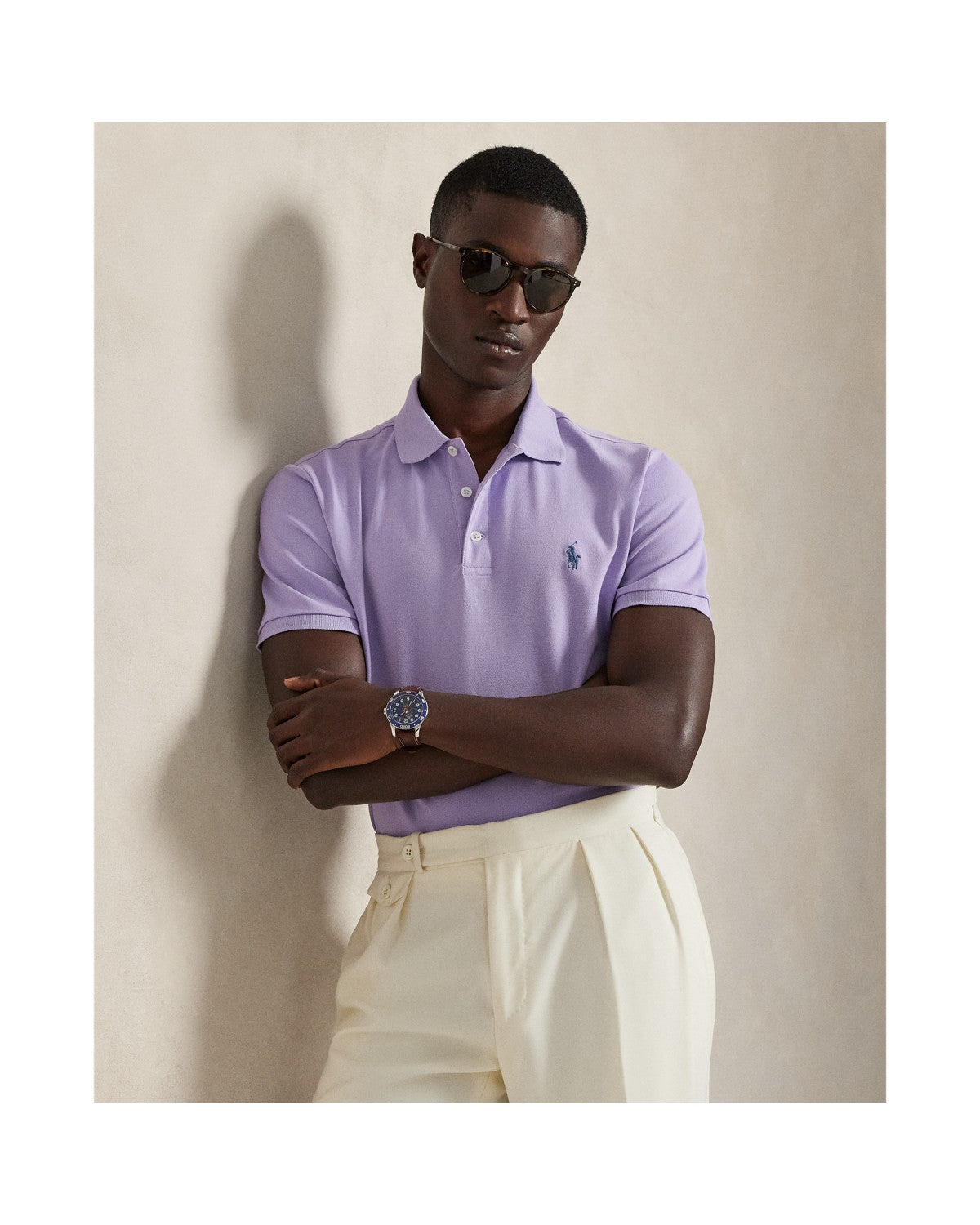 Custom Slim Fit Stretch Mesh Polo Shirt
